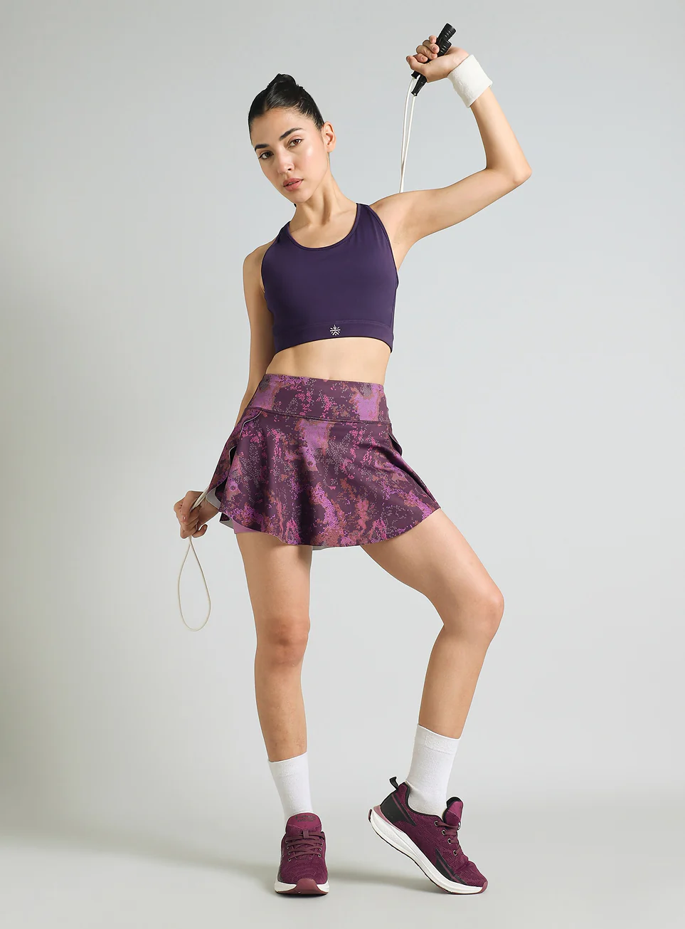 Women's Purple Training Essential Comflex Skort - Image 2