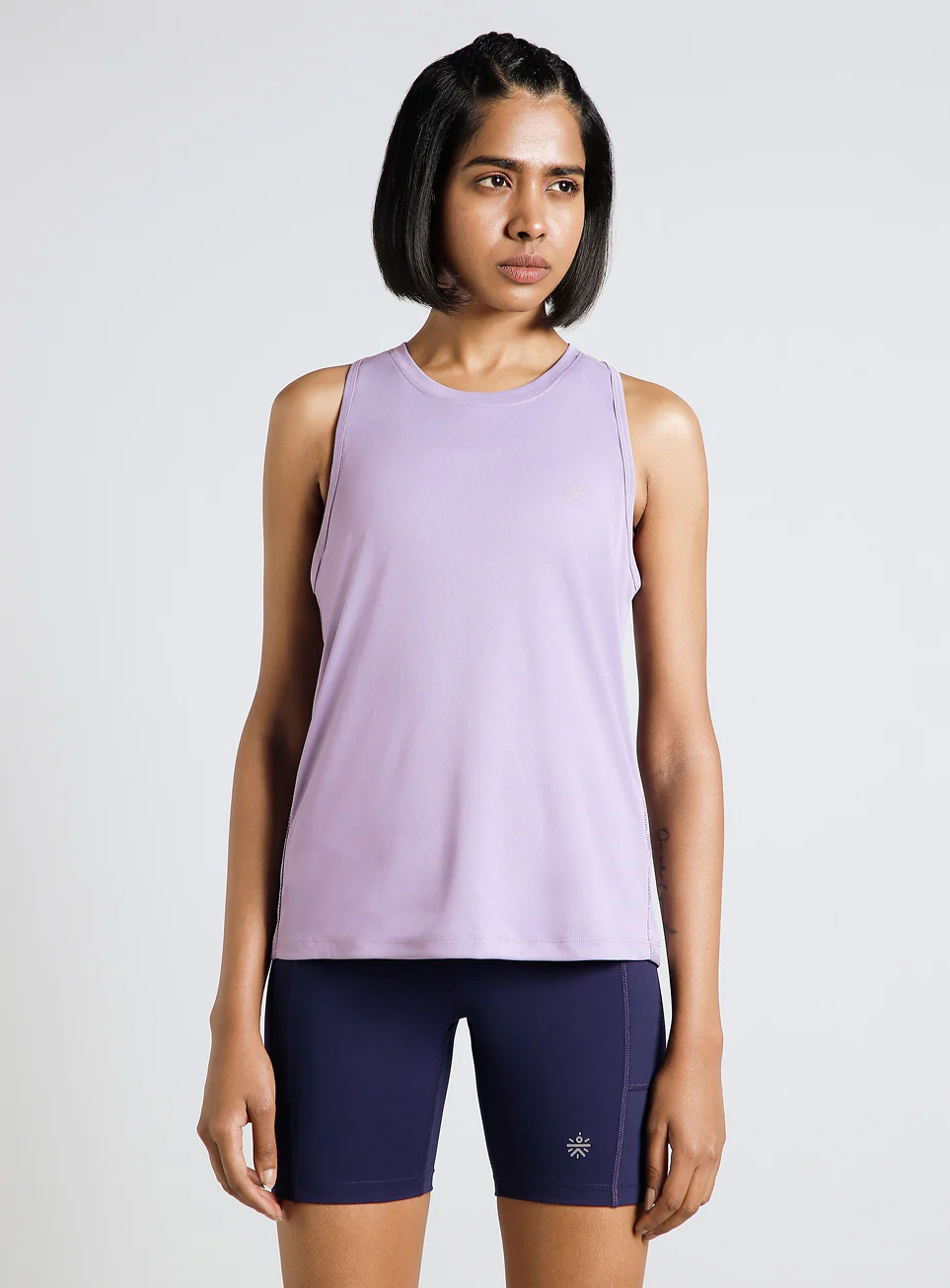 Women's Purple Urban Camo Running Tank Top - Image 4