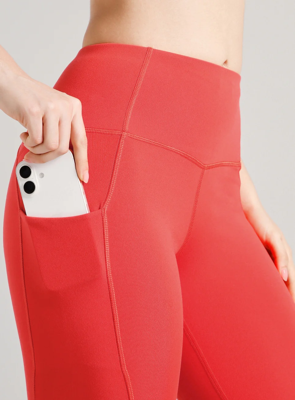 Women's Red Flow Form Yoga COMFlex Tights - Image 7
