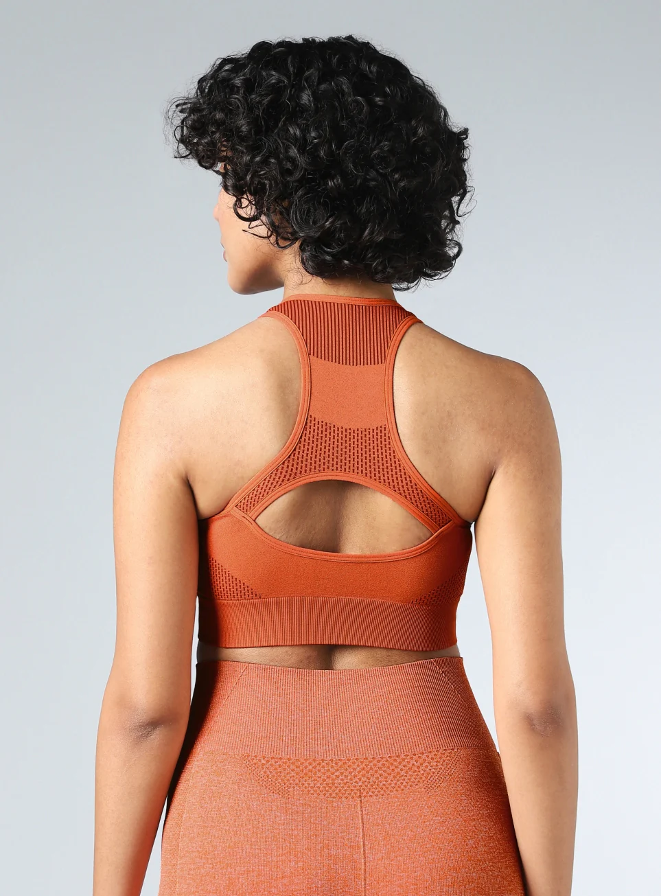 Women's Rust Momentum Medium Support Seamless Bra - Image 6