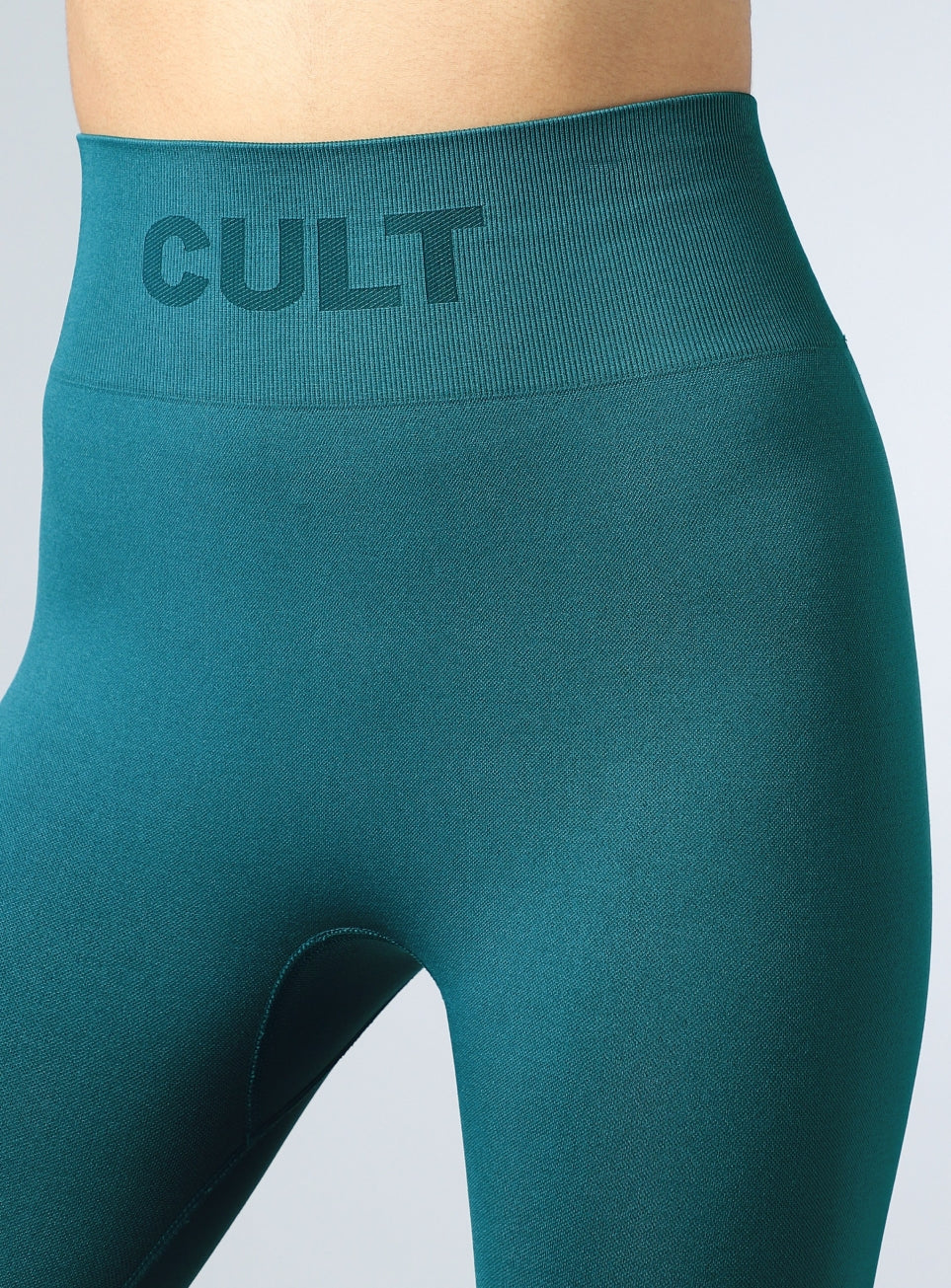 Women's Teal Power Move Seamless Tights - Image 9